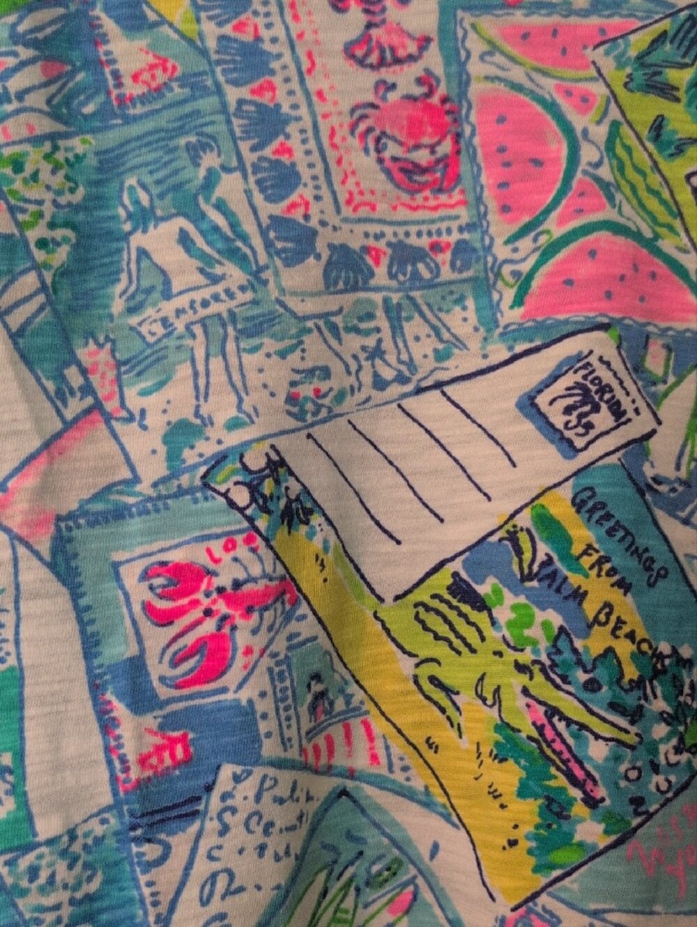 Lilly Pulitzer Vibrant Tropical Print V-Neck Top - Picture 2 of 4